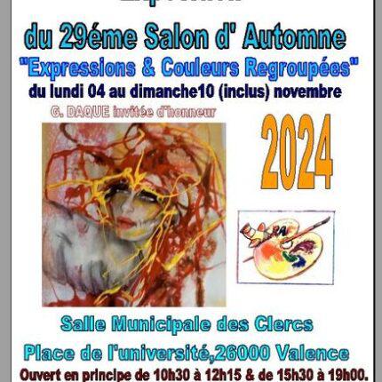 Exposition : "Expressions & Couleurs regroupées" - 29ème salon d'automne