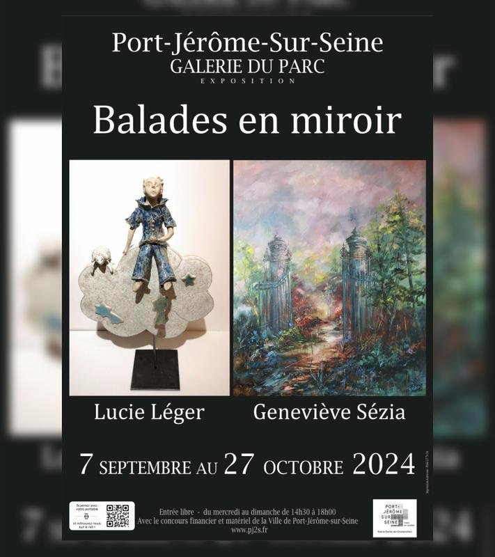 Exposition Lucie Léger / Geneviève Sézia : Balades en miroir