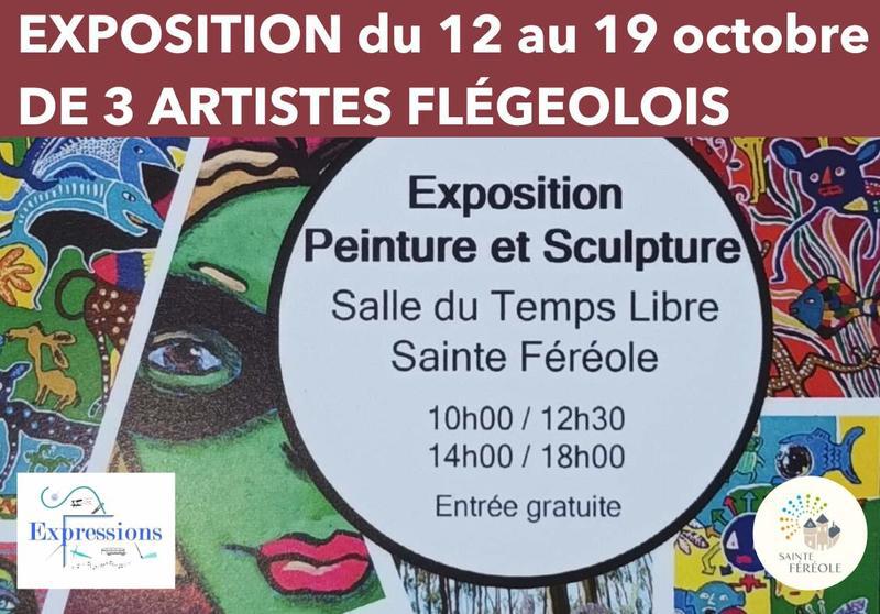 Exposition peinture et sculpture de Pierre Pister, Margot Snelder, Jean-Marie Pequignot