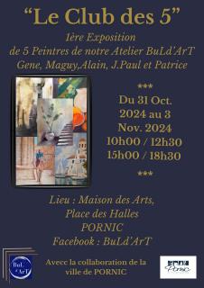 Expostion de peintures "Le Club des 5" du collectif BuLd'Art