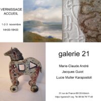 Vernissage-accueil à la Galerie 21
