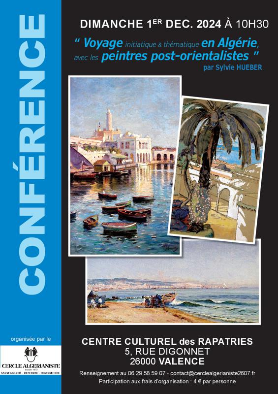 Conférence : Voyage initiatique et thématique avec les peintres post-orientalistes