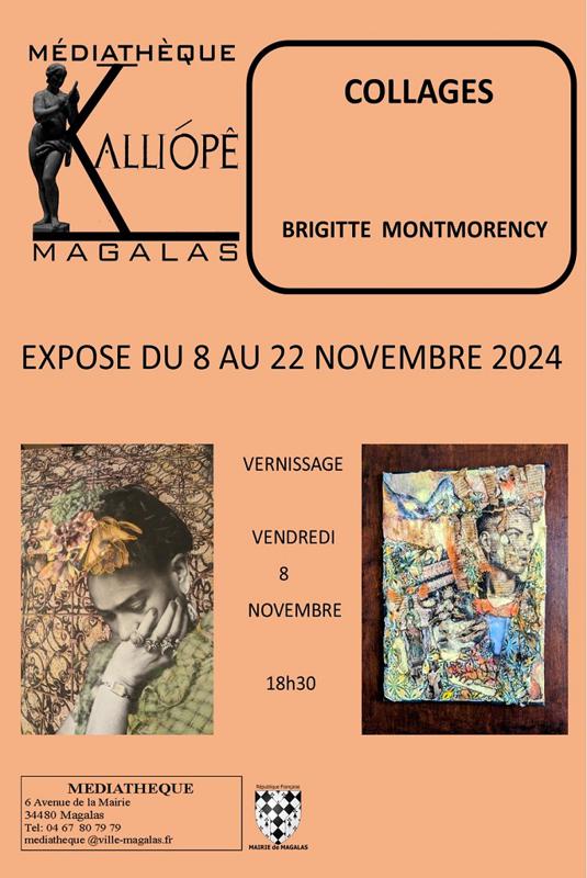 EXPOSITION DE COLLAGES - BRIGITTE MONTMORENCY