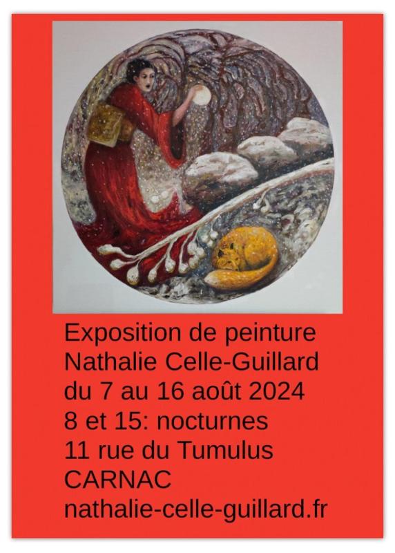 Exposition de peintures par Nathalie Celle-Guillard