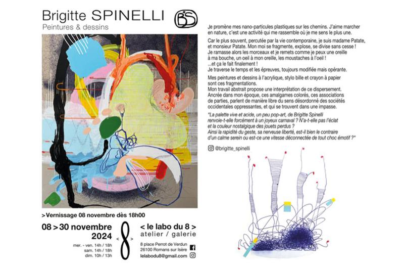 Exposition : peintures & dessins de Brigitte Spinelli (peintre /plasticienne)