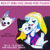 Mich et Sema chez grand-père Picasso Assya Lucky