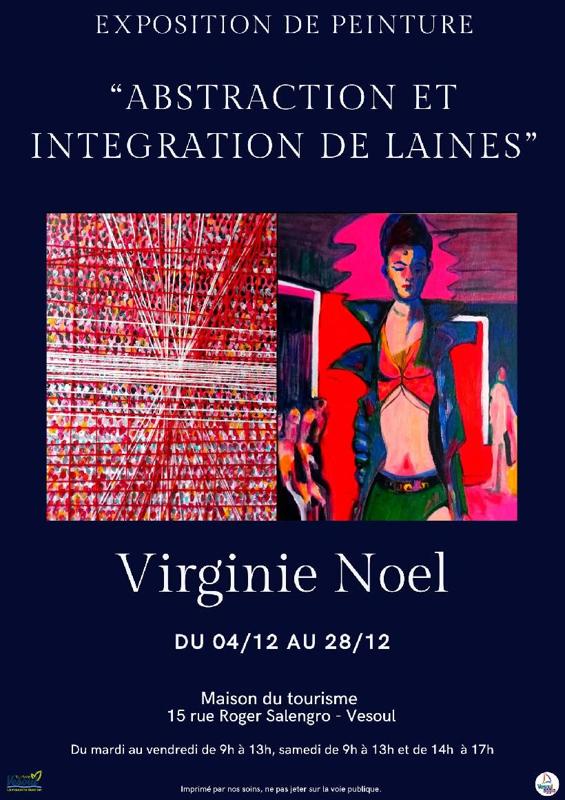 Exposition de peinture "Abstraction et Intégration de laines"