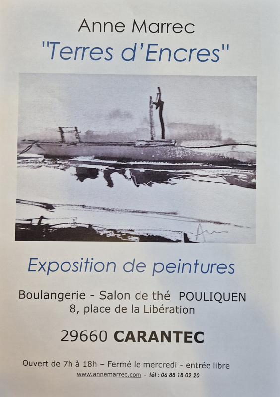 Exposition de peintures d'Anne Marrec : "Terres d'Encres"