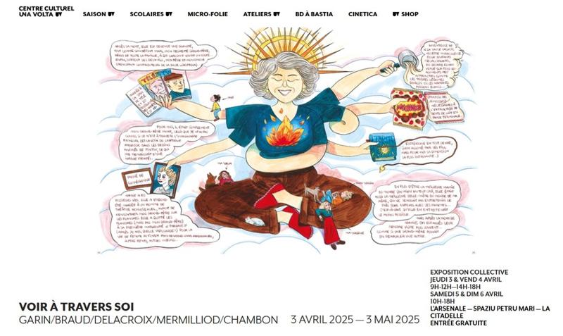 BD à Bastia 2025 / Exposition collective "Voir à travers soi" Garin/ Braud/ Delacroix/ Mermilliod/ Chambon - L'Arsenale - Bastia