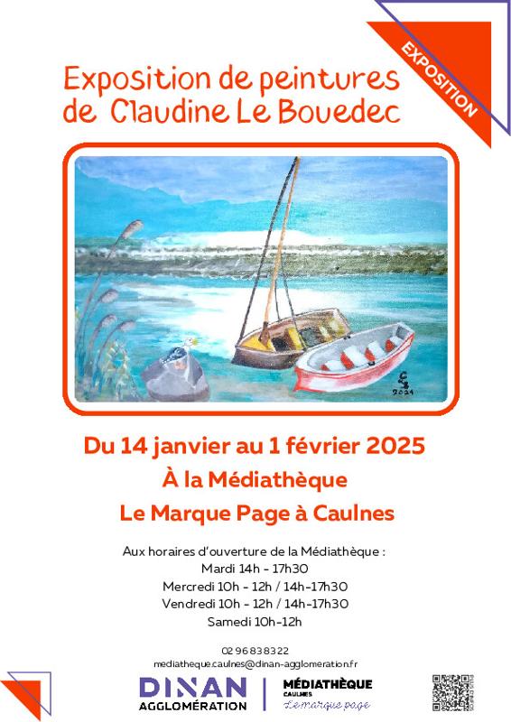 Exposition de peintures : Claudine le Bouedec