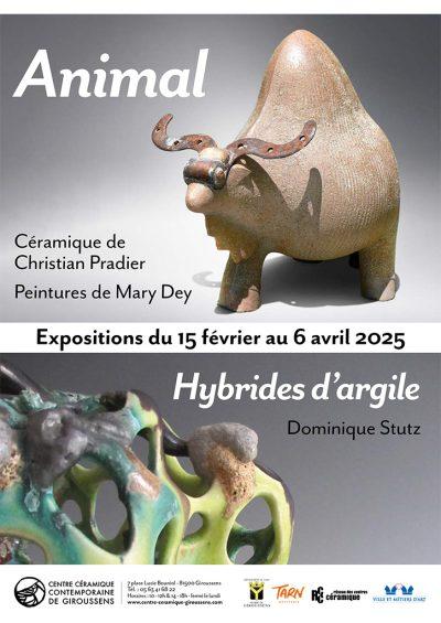 Expositions : « Animal » et « Hybrides d’argile »