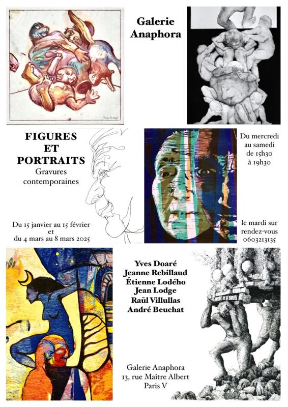 Figures et portraits - gravures contemporaines