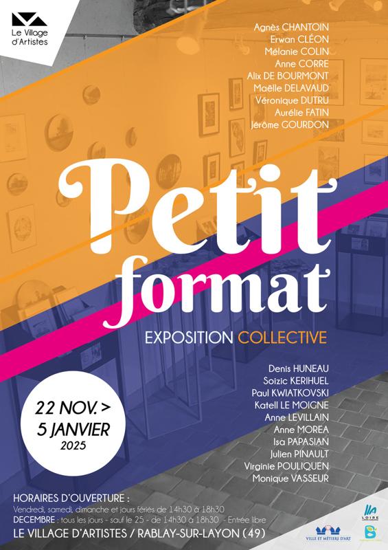 PETIT FORMAT - EXPOSITION COLLECTIVE AU VILLAGE D'ARTISTES DE RABLAY