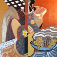 Exposition de Jéromine Massei (Acrylique / Collages ) - L’Appuntu - Bastia