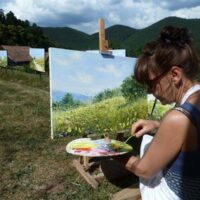 Artistes-peintres et touristes se rencontrent