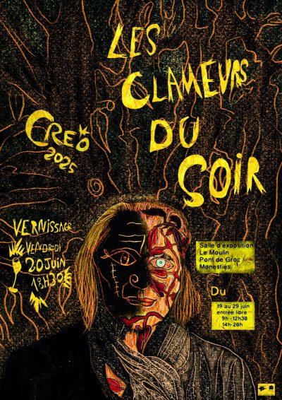Exposition « Les clameurs du soir » de l’artiste peintre Creo