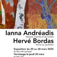 Ianna Andréadis et Hervé Bordas, peintures