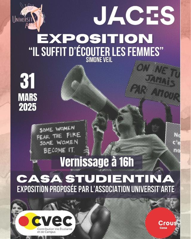 Exposition "Il suffit d'écouter les femmes" - Casa Studientina - Corti