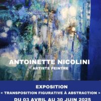 Exposition « Transposition figurative à abstraction" de l'artiste peintre Antoinette Nicolini - Galerie l'Atelier de Co - Bastia