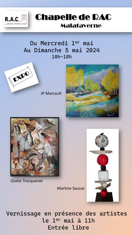 Exposition de peintures et sculptures