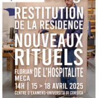 Exposition de restitution Fabbrica Design #11: "Les nouveaux rituels de l'hospitalité" de Florian Meca - Centre d'examens, Université de corse - Corti