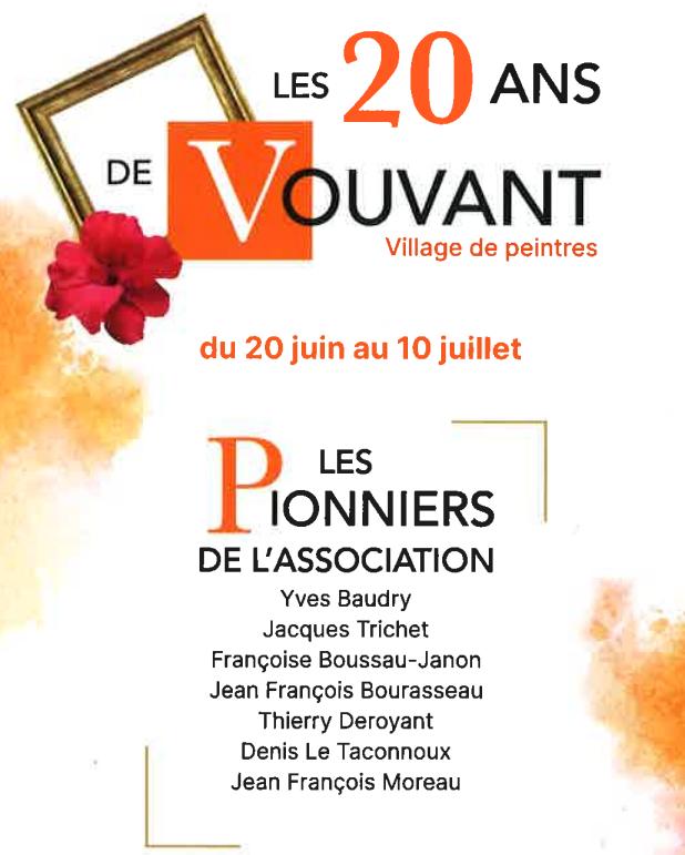 Exposition des 20 ans de l'association Vouvant Village de Peintres - Hommage à J.M. Monnier