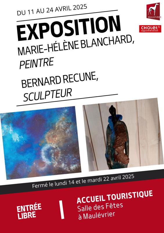 Exposition peintures de Marie-Hélène Blanchard et sculptures de Bernard Recune