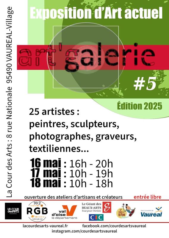 Art’Galerie 2025 – 5e édition Exposition d’art actuel - Vauréal (95)
