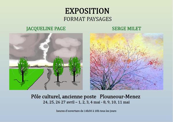 Exposition "Format paysages" au Pôle Culturel à Plouénour-Menez