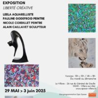 Exposition : "Liberté créative" (peinture, aquarelle et sculpture)