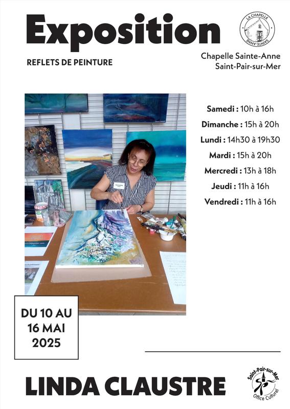 Exposition : "Reflets de peinture" par Linda Claustre