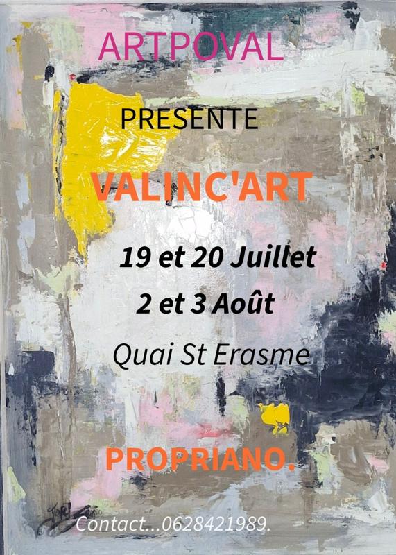 Exposition d'artistes insulaires "Valinc'Art"- Quai saint Erasme - Prupià