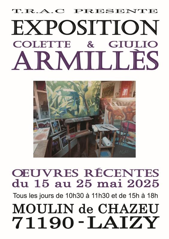 Exposition de Colette et Giulio Armilles