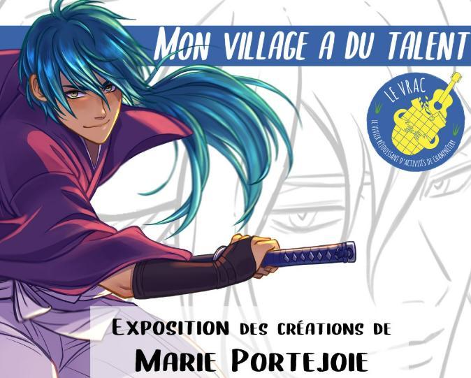 Exposition de Marie Portejoie au vrac café