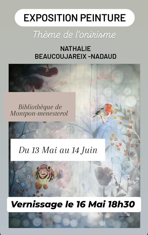 Exposition de peinture de Nathalie Beaucoujarex