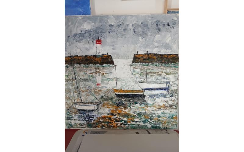 Exposition : peintures de Mr Pouchol : "Le tableau est dans l'oeil de celui qui regarde"