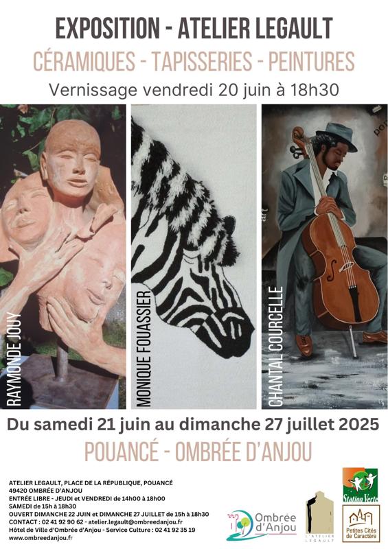 Exposition Céramiques - Tapisseries - Peintures - Atelier Legault