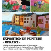 Exposition "Opra'rt"/ Marie Antoinette Delunardo, Sylvaine Monnier, Gabriel Cohen avec l'association Opra - Maison des Quartiers Sud - Bastia