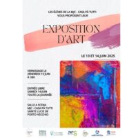 Exposition d'art des élèves de la classe d’art de Rose Passalboni - Salle A Scena, MJC Casa pà tutti - Santa Lucia di Portivechju