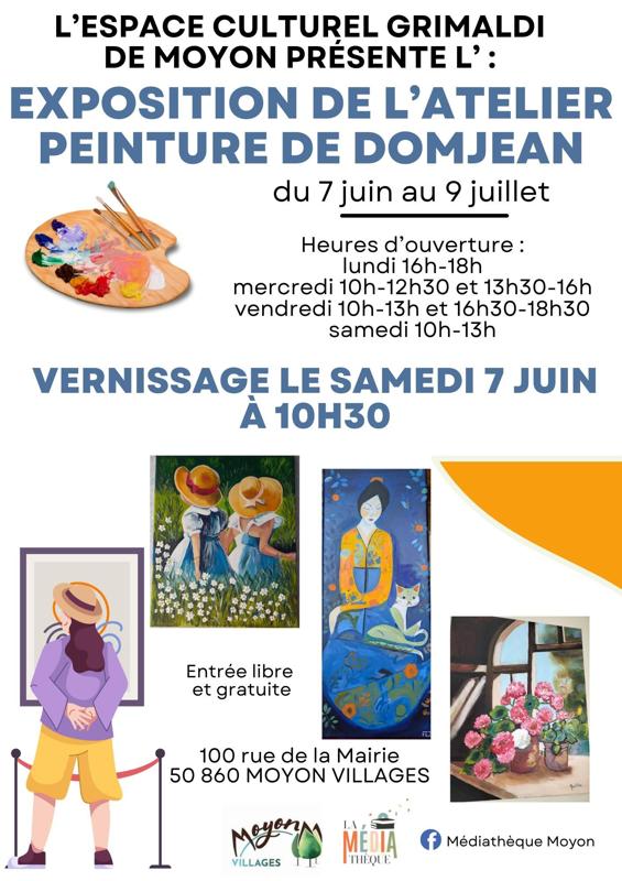 Exposition de l'atelier peinture de Domjean
