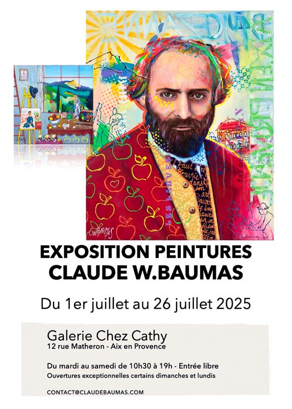 Exposition de peinture Claude W.Baumas