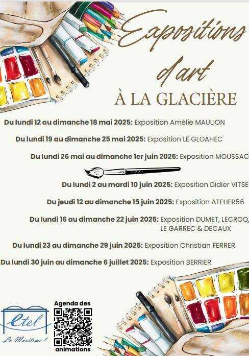 Exposition de peinture de Didier Vitse à la glacière
