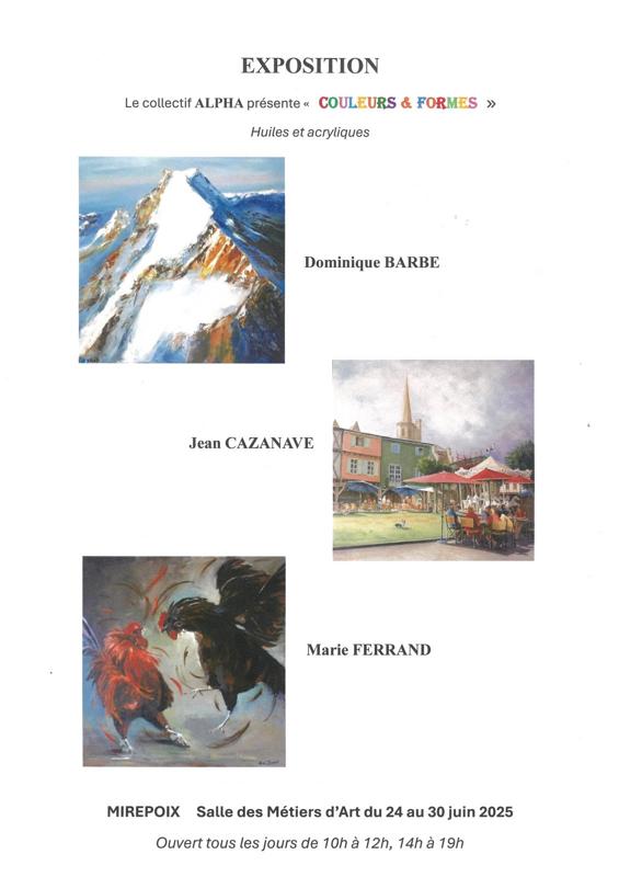 Exposition de peintures à huiles et acryliques