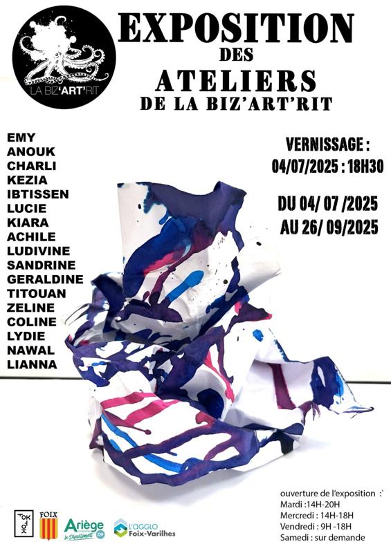 Exposition des ateliers de la Biz’Art’Rit