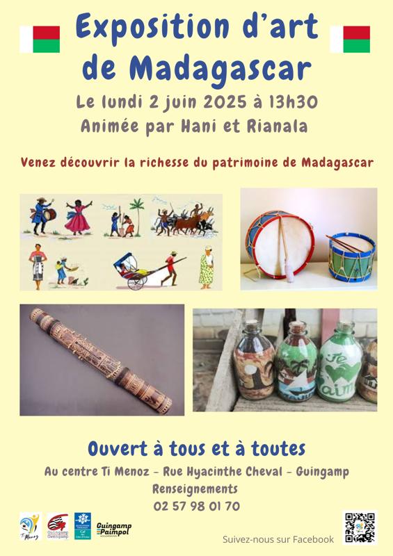 Exposition des objets d'art malgache
