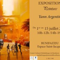 Exposition peinture de l'artiste Yann Argentin - Espace Saint-Jacques - Bunifaziu