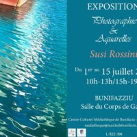Exposition photographies et aquarelles de Susi Rossini - Salle du Corps de Garde - Bunifaziu