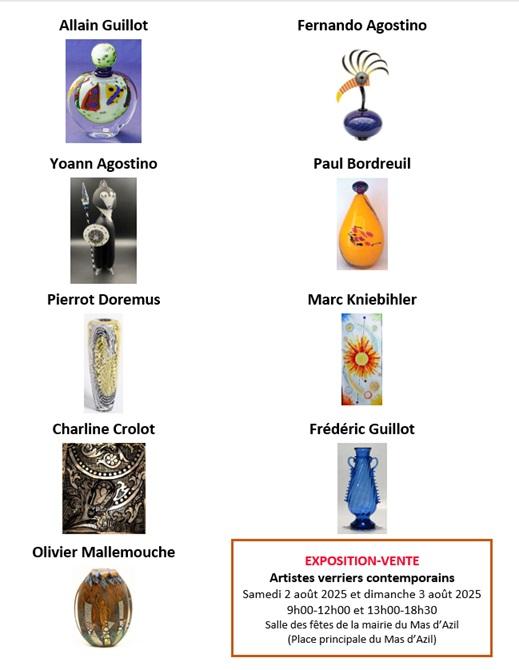 Exposition-vente d’artistes verriers