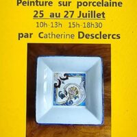 Catherine Desclercs > Exposition de peinture sur porcelaine