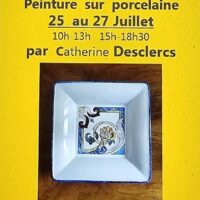 Catherine Desclercs > Exposition de peinture sur porcelaine